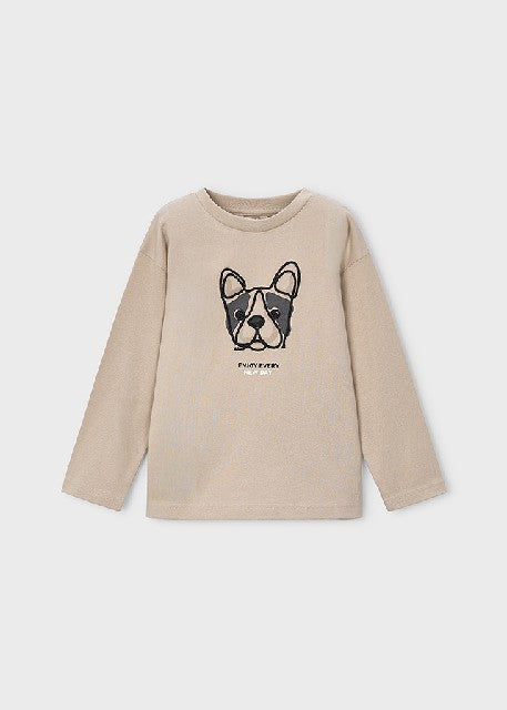 Camiseta m/l bordado          Topo