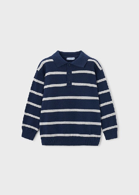 Polo m/l tricotosa            Azul