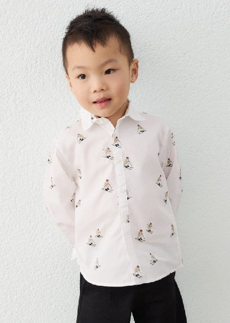 Camisa m/l estampada          Esquiador