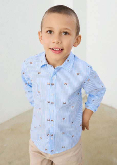 Camisa m/l estampada Perritos