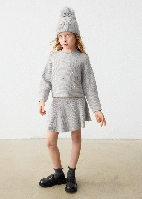 Jersey tricot perlas          Gris