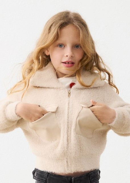 Canguro tricot pelo Biscuit