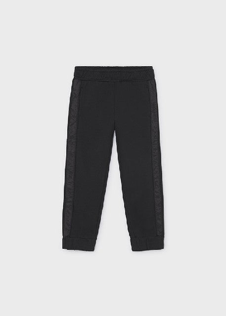 Pantalon punto combinado      Negro