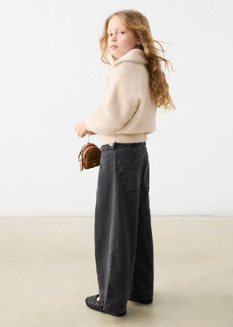 Pantalon tejano wide leg      Carbon