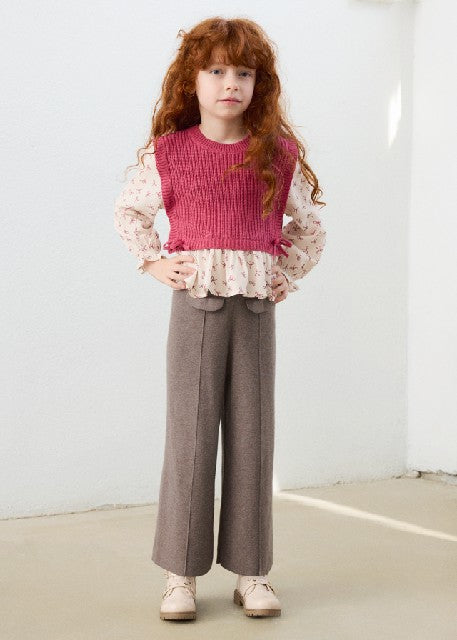 Pantalon largo tricot Moka