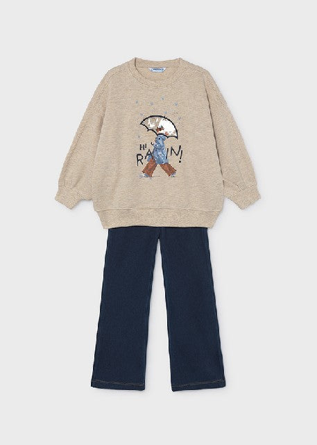 Conj. leggings flare          Quinoa