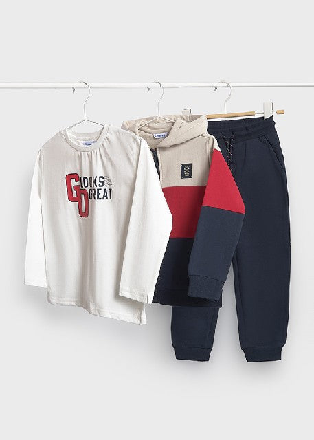 Chandal canguro camiseta Rojo