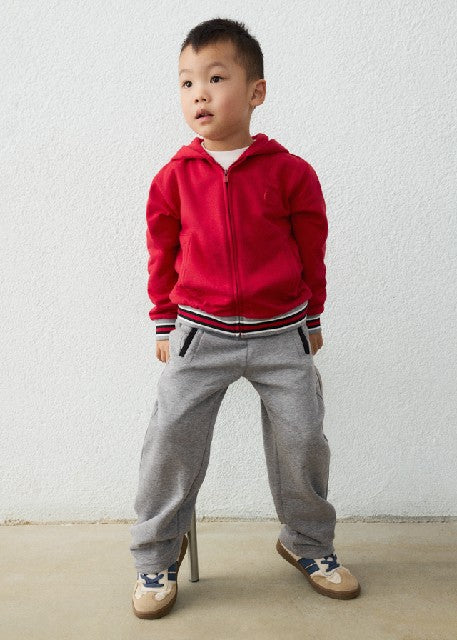 Chandal canguro capucha 2p    Rojo