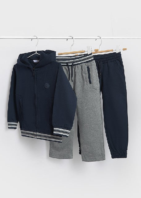Chandal canguro capucha 2p Azul