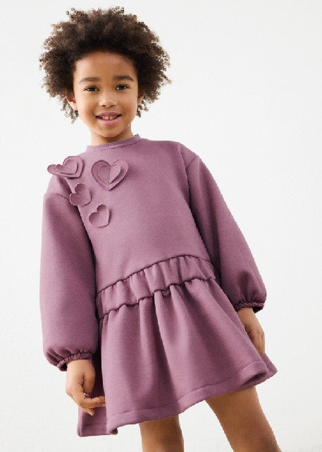 Vestido felpa 3d Violeta