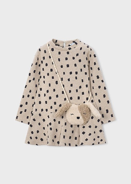Vestido punto jacquard bolso Quinoa