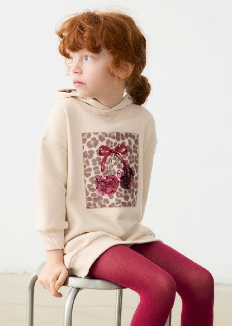 Vestido felpa capucha Tofu