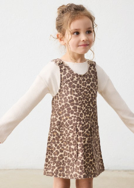 Vestido pichi sarga Castaña