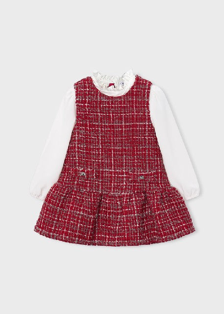 Vestido pichi combinado       Rojo