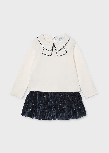 Conj. falda terciopelo strass Marino