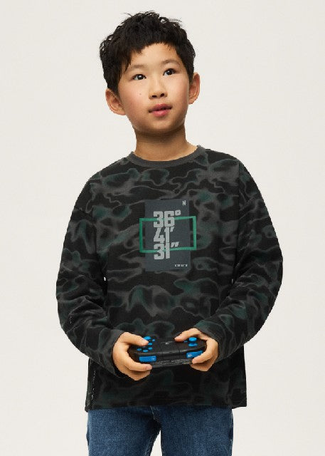 Camiseta m/l print            Carbon