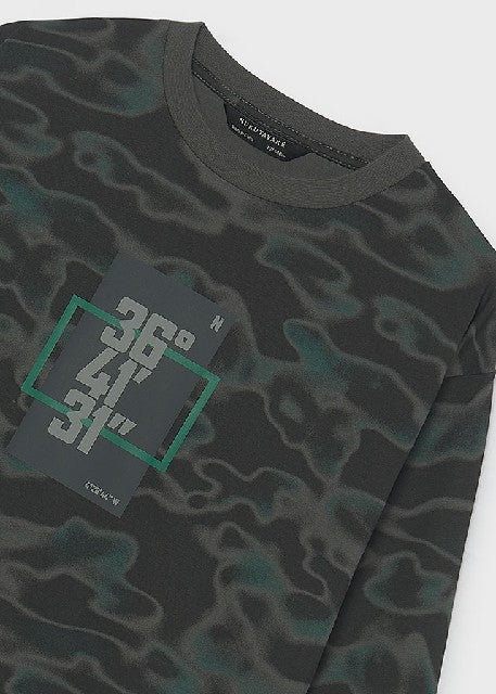 Camiseta m/l print            Carbon