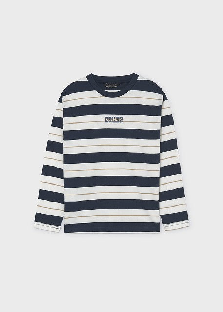 Camiseta m/l mini print Azul