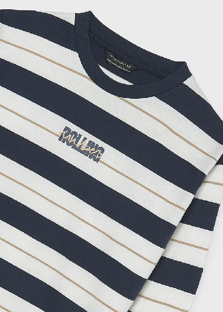 Camiseta m/l mini print       Azul