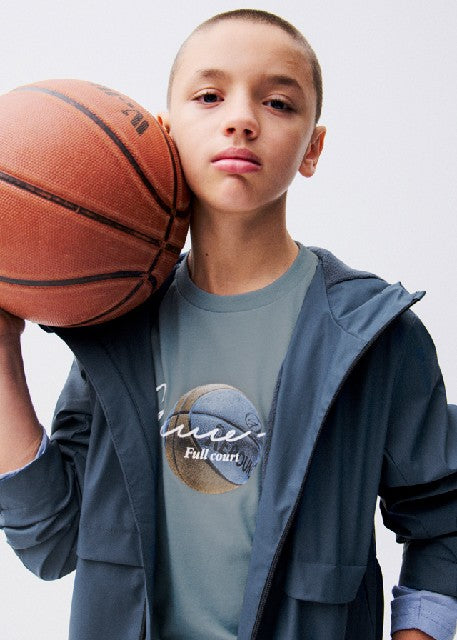 Camiseta m/l lettering        Sky