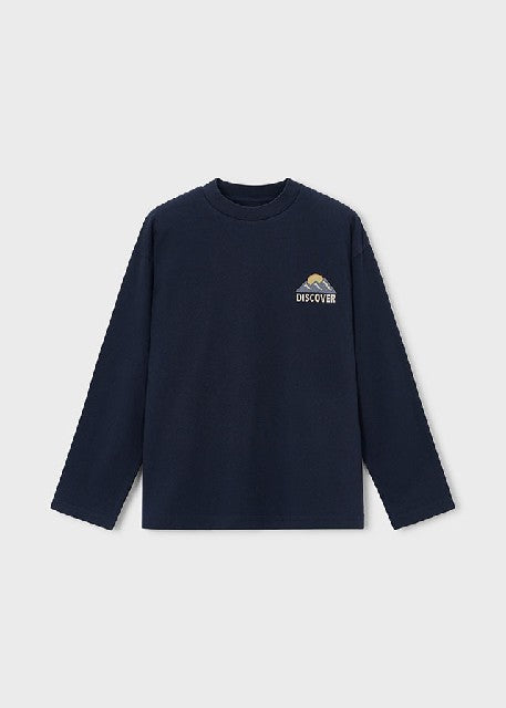 Camiseta m/l camping          Marino