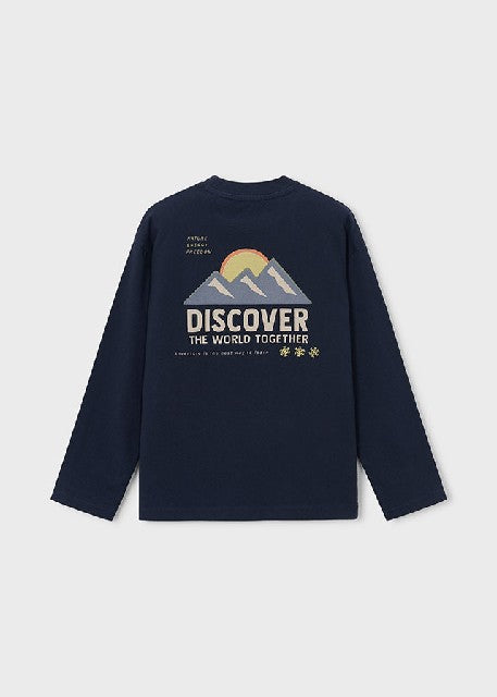 Camiseta m/l camping          Marino