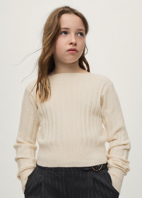 Top tricot canale             Crema