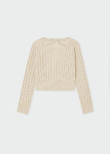 Top tricot canale             Crema