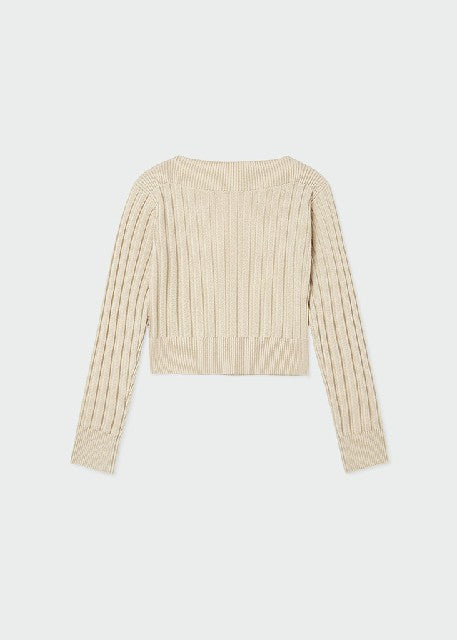 Top tricot canale             Crema