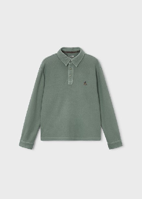 Polo m/l estructura Musgo