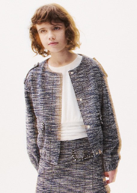Chaqueta punto tweed Noche