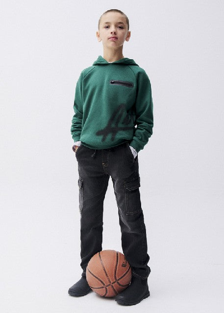 Pantalon soft denim jogger    Negro
