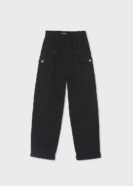 Pantalon sarga todo goma      Negro