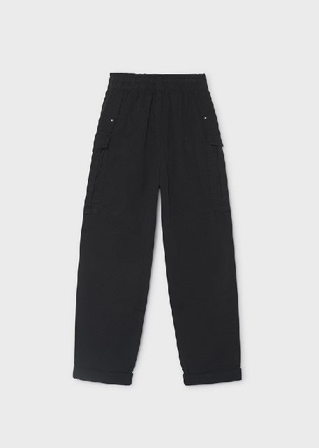 Pantalon sarga todo goma      Negro
