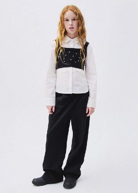 Pantalon pinzas Negro