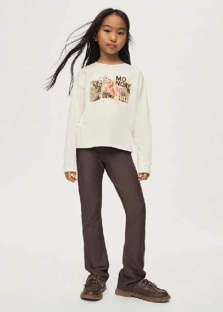 Conj. leggings punto textura  Cafe