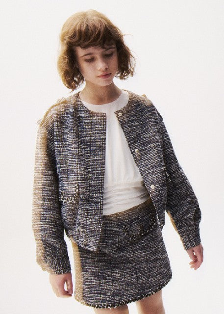 Falda pantalon punto tweed Noche