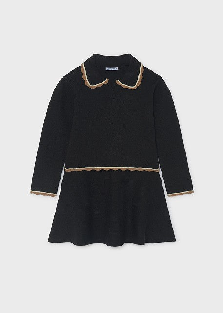 Conj. falda tricot            Negro