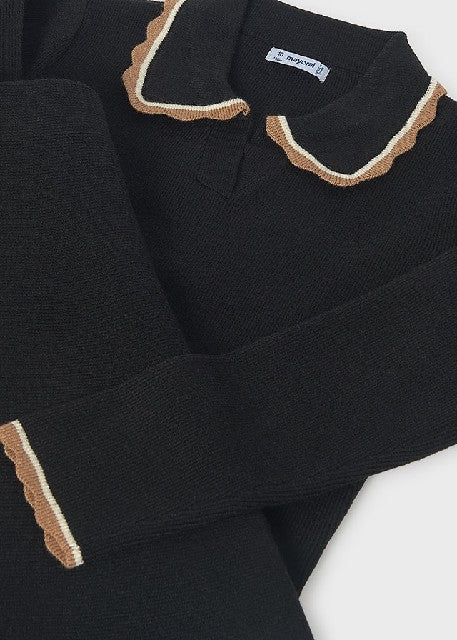 Conj. falda tricot            Negro