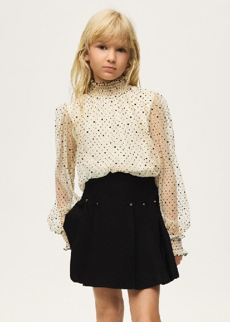 Conj. falda plumeti           Negro