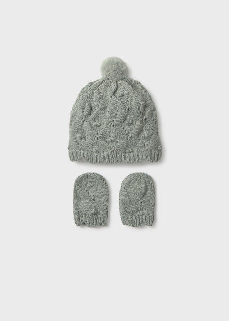 Conj. gorro y manoplas        Menta