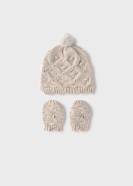 Conj. gorro y manoplas Avena