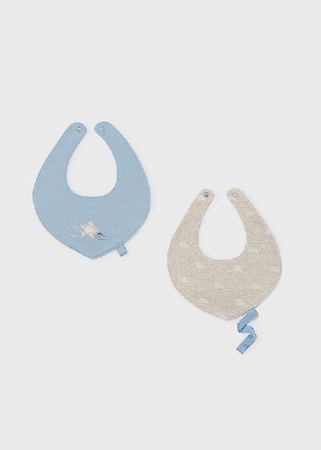 Set 2 baberos bandana Cielo