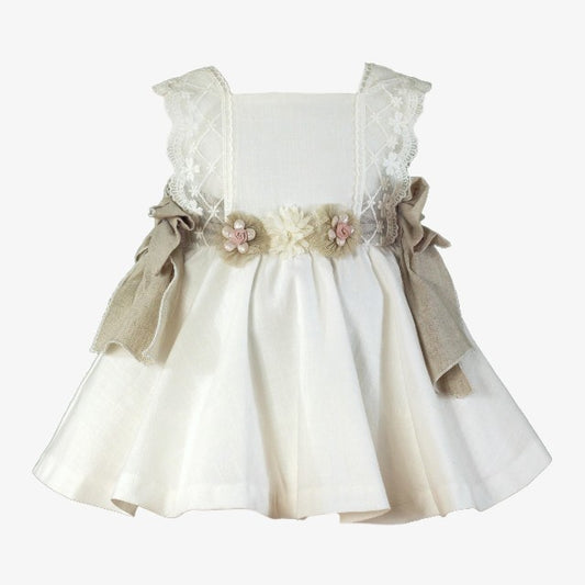 VESTIDO BEBE BEIG