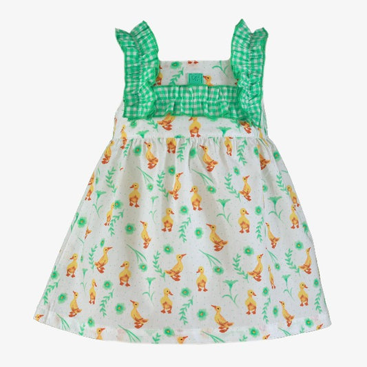 VESTIDO NIÑA VERDE