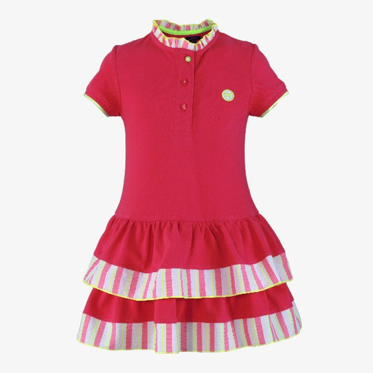 VESTIDO NIÑA FUCSIA