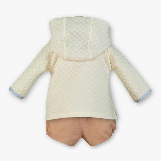 CONJUNTO BEBE NIÑO BEIG