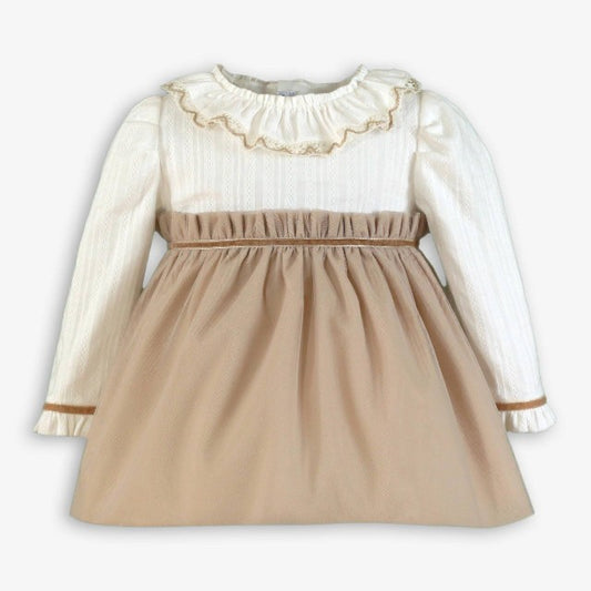 VESTIDO BEBE BEIG