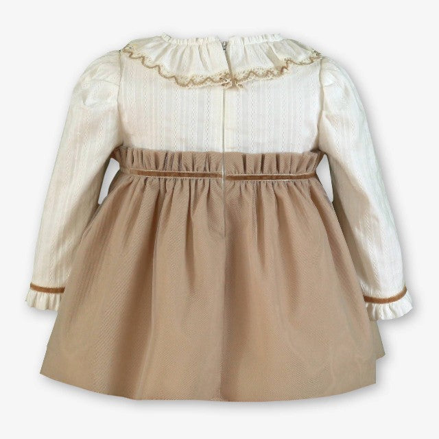 VESTIDO BEBE BEIG