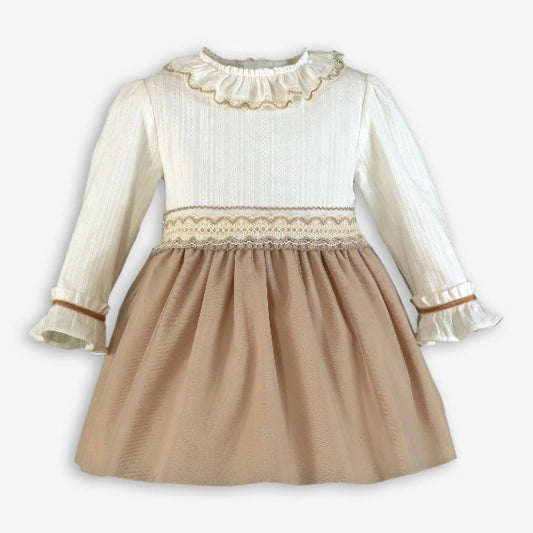 VESTIDO INFANTIL BEIG